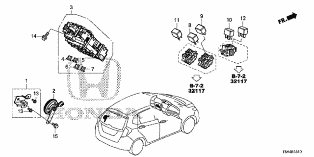 Control Unit (Cabin) (1) for 2016 Honda Fit #0