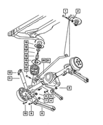 6503085 - Rear Suspension: Hex Flange Head Bolt for Mopar Image