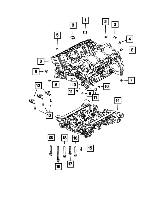 68147090AA - : Hex Flange Head Bolt, Mounting for Mopar Image