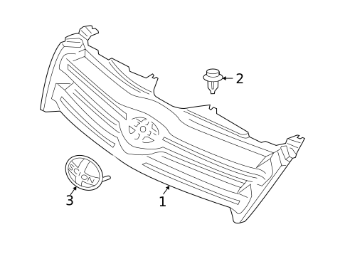 Grille & Components for 2004 Scion xA #0