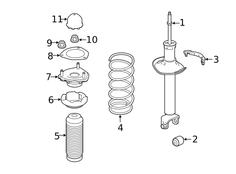 SHOCKS & COMPONENTS for 2019 INFINITI Q60 #0