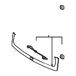 87310B2100AS - : Garnish Sub Assembly Tai for Kia: Soul, Soul EV Image