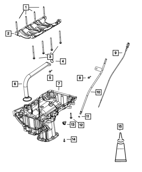 Engine Oiling, Oil Pan and Indicator (Dipstick) for 2020 Ram 1500 #0