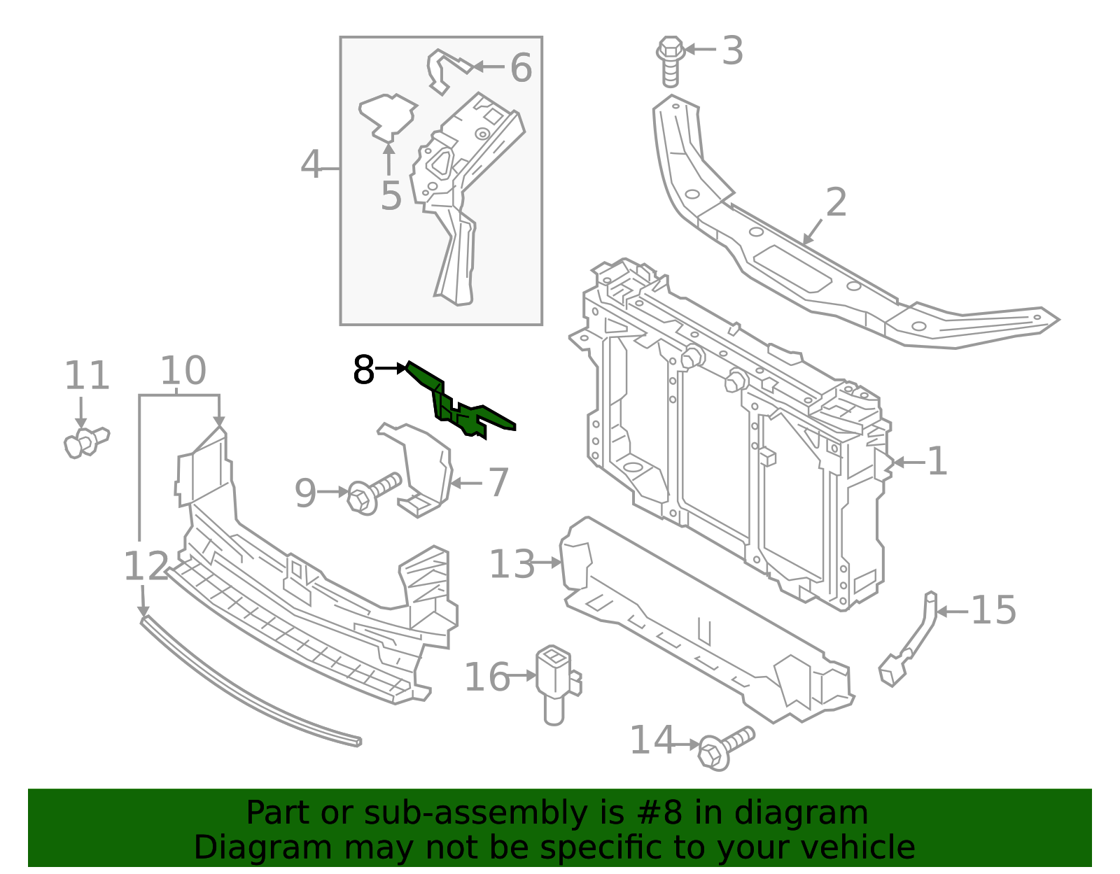 KB7W-52-15Y - Hood Latch Support 2017-2024 Mazda CX-5 | Mazda-Parts