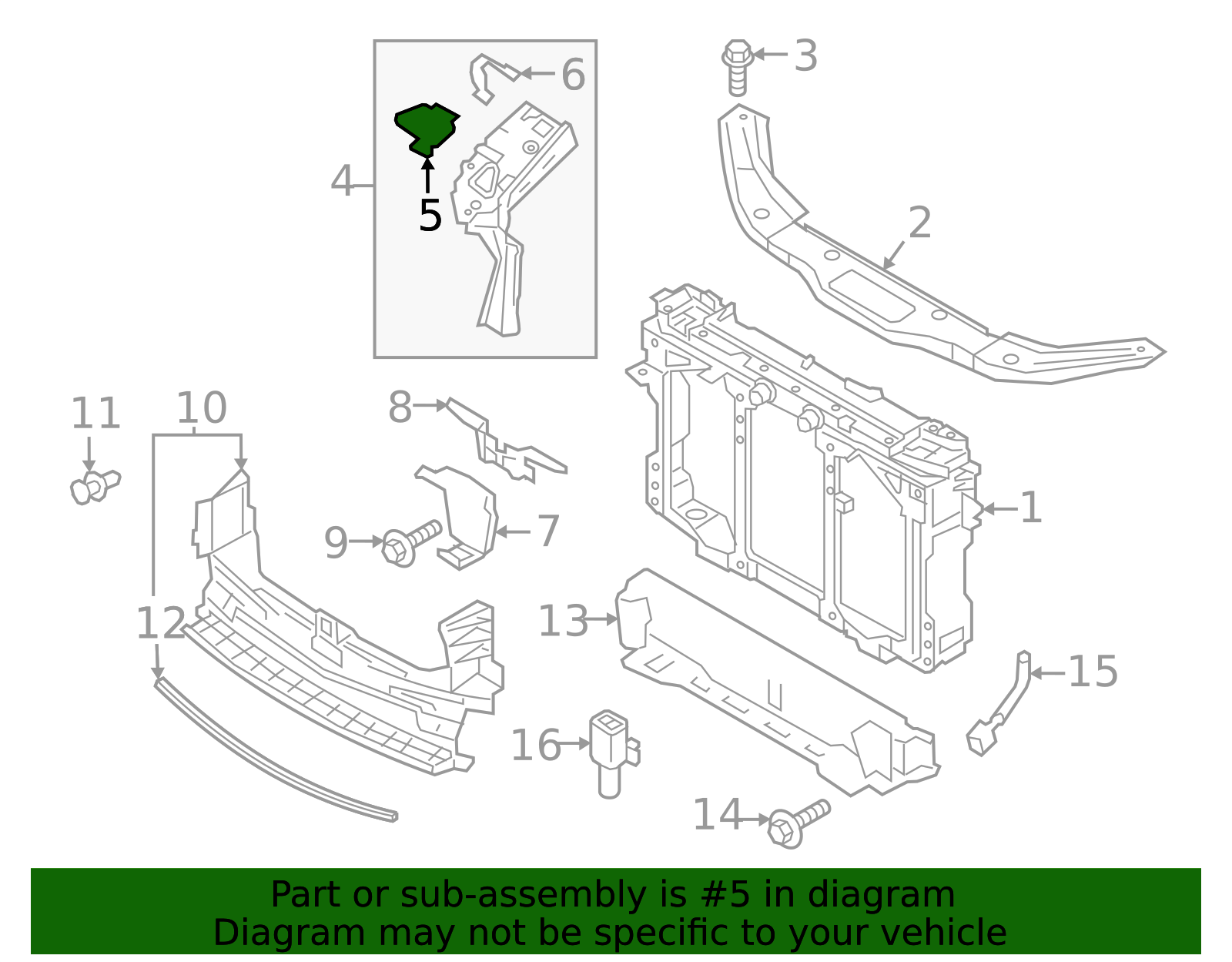KB7W-54-15X | 2017-2024 Mazda CX-5 Radiator Support Panel