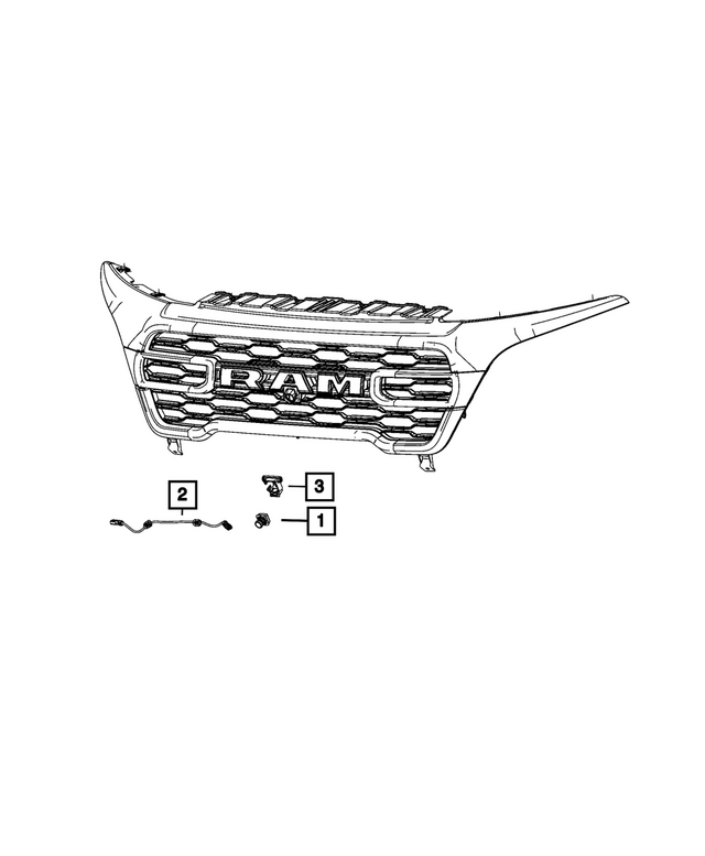 « 68576750AA – Electrical : Calandre Support pour Mopar Image »