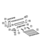 68008250AA - Body Sheet Metal Except Doors: Front Frame Crossmember, Left for Mopar Image