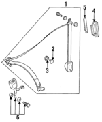 14086014857C15 - Electrical: Retractor Assembly for Mercedes-Benz Image