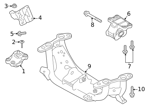 Engine & Trans Mounting for 2023 Land Rover Defender 90 #1