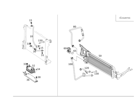 Transmission Cooling for 2013 Mercedes-Benz C250 #0