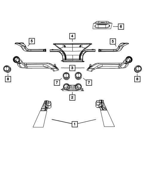 Air Ducts and Outlets for 2007 Jeep Wrangler #0