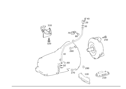 Attached Parts for Transmission, Oil Filler Pipe for 2007 Mercedes-Benz CL550 #0