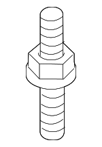 N91139001 - Body: Fender Stud for Volkswagen: Atlas, Atlas Cross Sport, e-Golf, Golf, Golf Alltrack, Golf R, Golf SportWagen, GTI, ID. Buzz, ID.4, Jetta, Taos, Tiguan Image