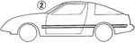 MB446019 - Body: Stripe Tape for Mitsubishi: Starion Image image