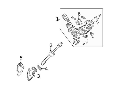 Steering Column Assembly for 2015 Lexus RX350 #0
