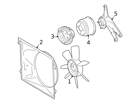Cooling Fan for 2017 Lexus GX460 #0