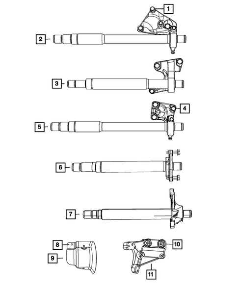 Front Axle Drive Shafts for 2010 Dodge Journey #1