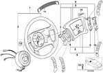 32341094260 - : Leather Steering Wheel for BMW Image