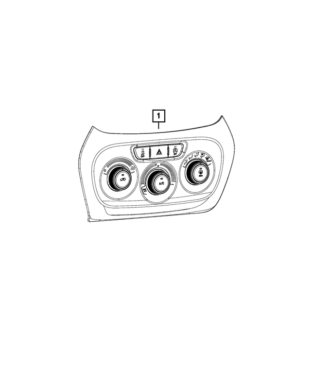 1VH37DX9AE - Electrical: A/c And Heater Control for Mopar Image image