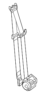 1VA701L2AF - Electrical: Retractor Assembly for Chrysler: 200 Image