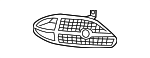 2128800400 - Body: Grille for Mercedes-Benz Image