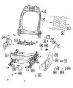 68248240AC - Interior Trim: Front Seat Back Frame for Mopar Image