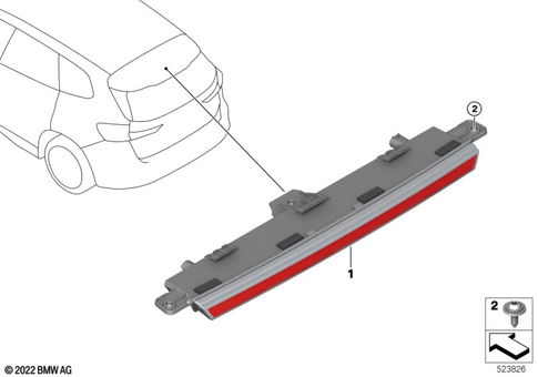 Third Stoplamp for 2025 BMW X1 28iX #0