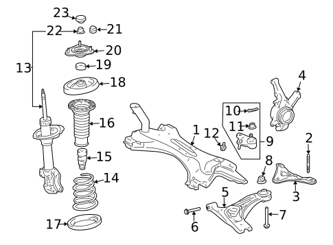 Suspension Components for 2010 Scion tC #0
