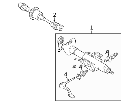 Steering Column Assembly for 2007 Chevrolet Malibu #1