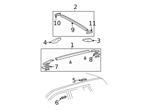 Roof Rack for 2004 Toyota RAV4 #0