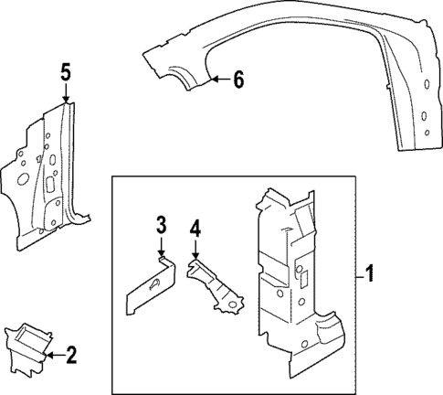 Hinge Pillar for 2024 Porsche Macan #0