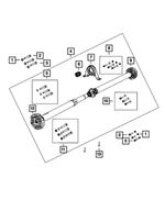4593855AC - Rear Wheel Drive; Differential and Drive Line: Drive Shaft for Dodge: Challenger Image