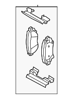 1710966 - Brakes: ACDelcoâ„¢ Brake Pads for Pontiac: Grand Prix Image