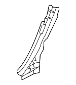8V5809263B - Body: Lock Pillar for Audi Image