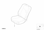 82111467706 - Retrofitting / Conversion / Accessories: Seat Cover for BMW: 318i, 318is, 318ti, 323i, 325e, 325i, 325is, 325ix, 328i, 524td, 525i, 528e, 528i, 530i, 533i, 535i, 540i, 540iP, 735i, 735iL, 740i, 740iL, 750iL, M3, M3 3.2, M5 Image image