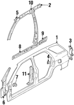 6452060G10 - : Pillar Reinforced for Suzuki Image