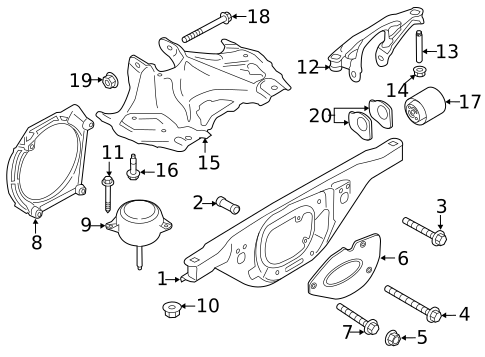 Engine & Trans Mounting for 2016 Porsche 911 #1