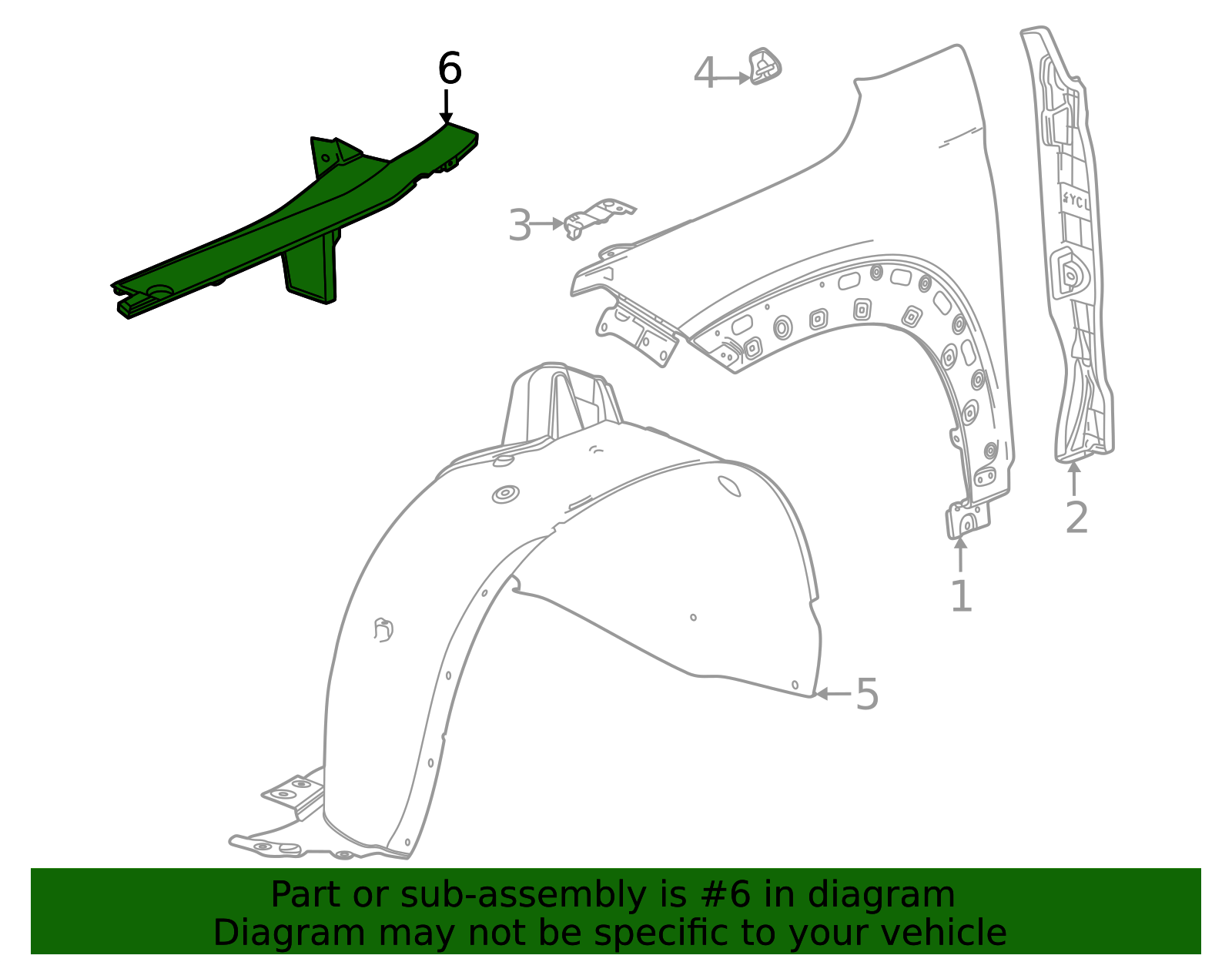 2021-2026 Chevrolet Trailblazer Driver Side Front Compartment Side ...