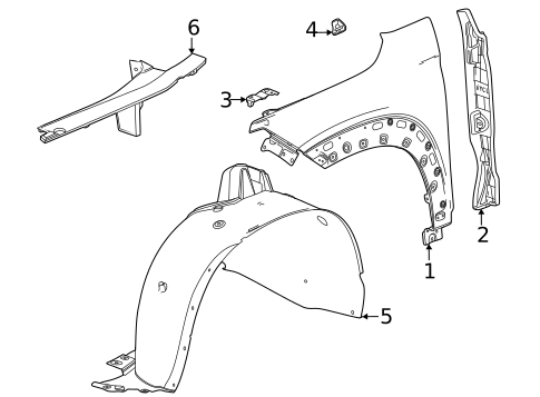 Fender & Components for 2021 Chevrolet Trailblazer #0