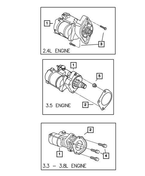 Starters for 2005 Chrysler Town & Country #0