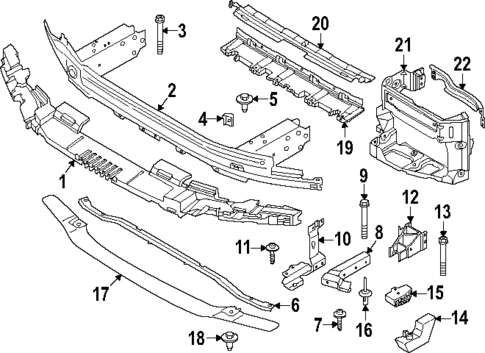 Bumper & Components - Front for 2023 BMW 530i xDrive #1