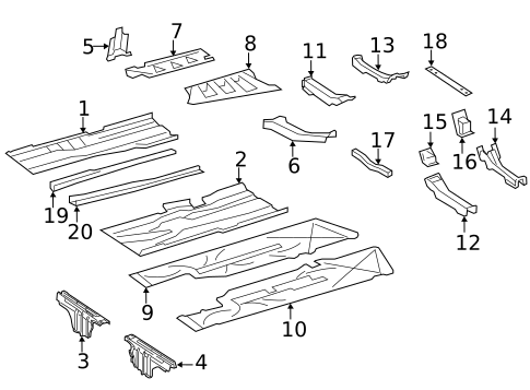 Floor & Rails for 2012 Mercedes-Benz CL600 #0