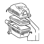 177000F031 - Engine: Air Cleaner Assembly for Toyota: Sequoia, Tundra Image