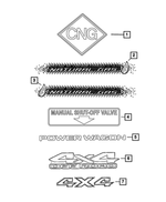 6GA56AXRAA - : Tailgate Decal for Ram: 2500 Image