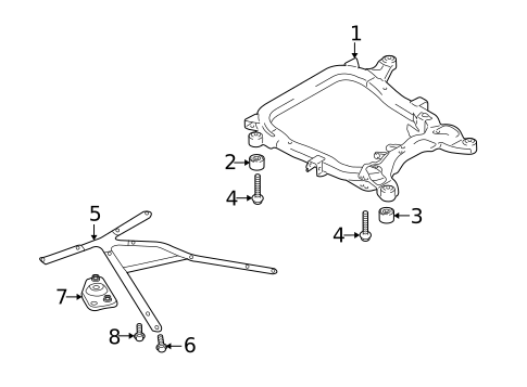 Suspension Mounting for 2007 Saab 9-3 #0
