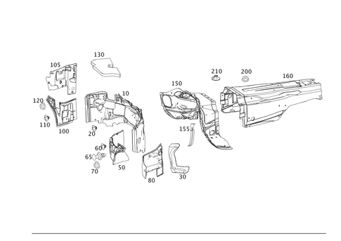 Damping in Engine Compartment for 2013 Mercedes-Benz C 250 #0
