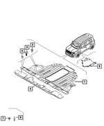 68399060AA - : Splash Shield for Mopar Image