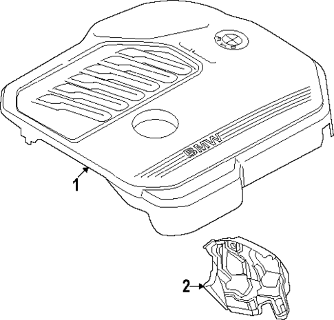 Engine Appearance Cover for 2024 BMW 750e xDrive #0