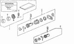 6721SH3415 - Electrical/Exhaust/Heater/Fuel: TUMBLER KIT, KEY CYLINDER for Acura Image
