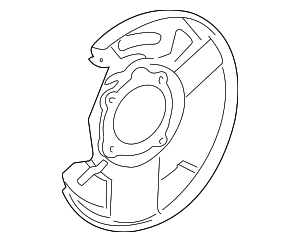 4770334031 - Brakes: Brake Dust Shield (Right, Front) for Toyota Image